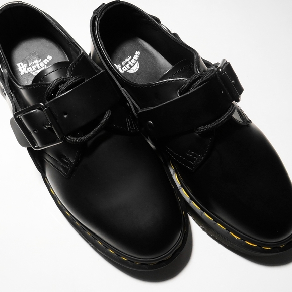 New Dr. Martens Henree Lace Up  Smooth Leather Boot Durable Black Women's Size 8 - Picture 7 of 7